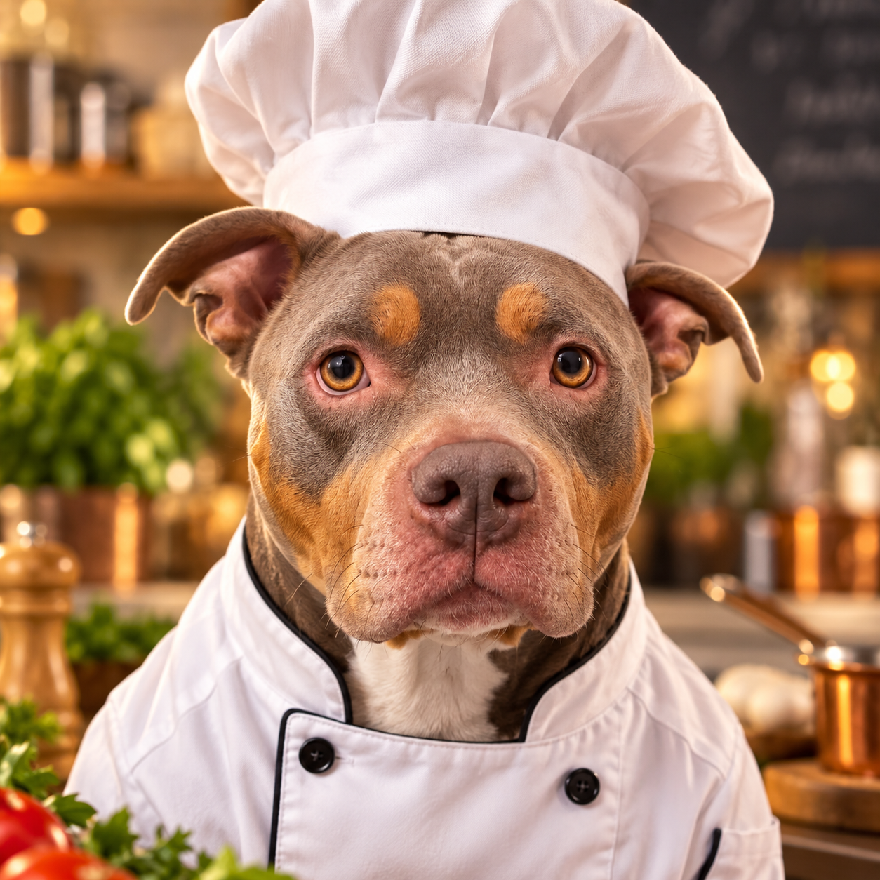 Portrait animal style Chef